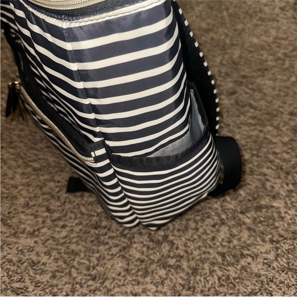 Black and White Striped Backpack diaper bag - Picture 11 of 11
